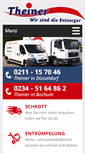 Mobile Screenshot of entsorgung-theiner.de